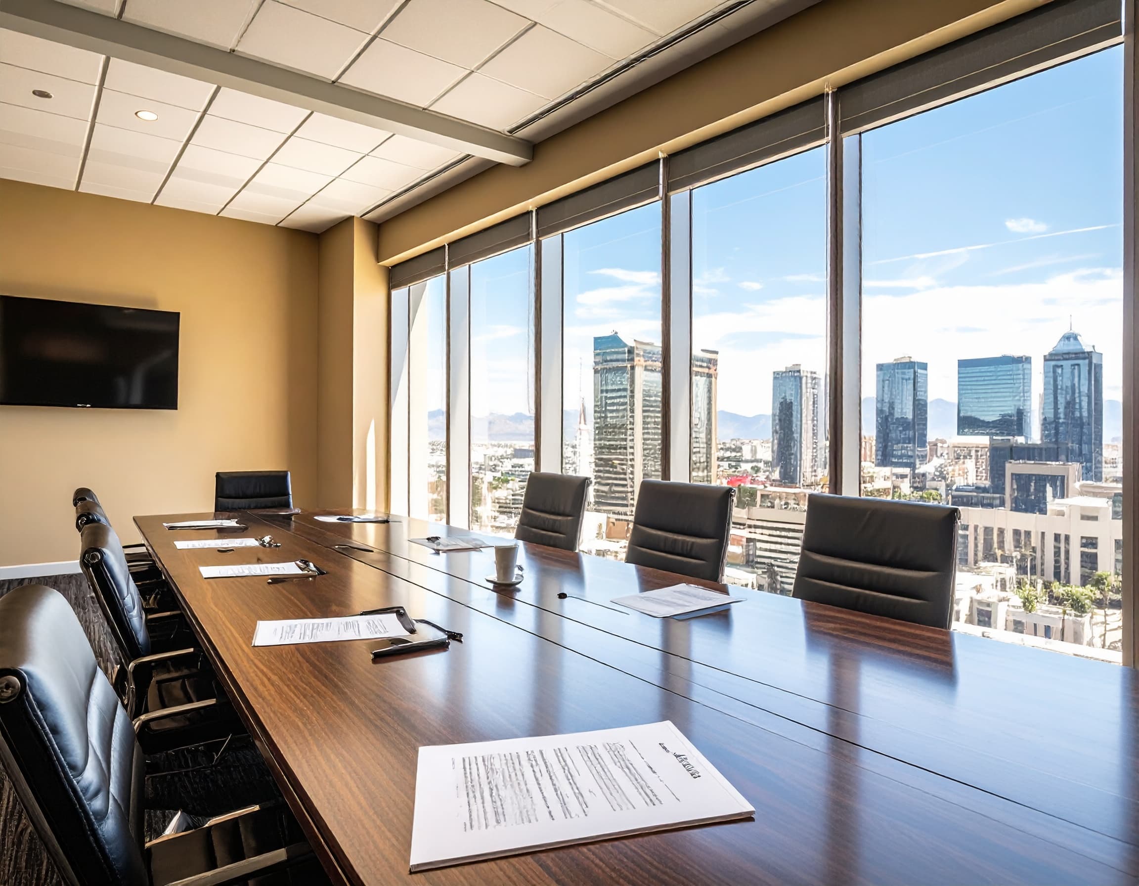 Conference table for probate and trust property meetings in Las Vegas
